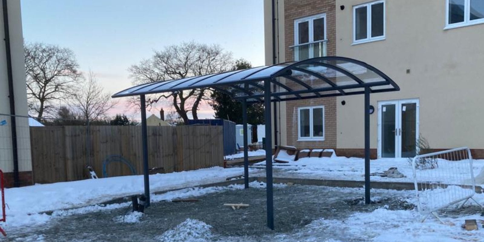 Cycle shelter we designed for Meadow Walk Retirement Village