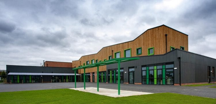 Cycle shelter we designed for Springhead Park Primary School