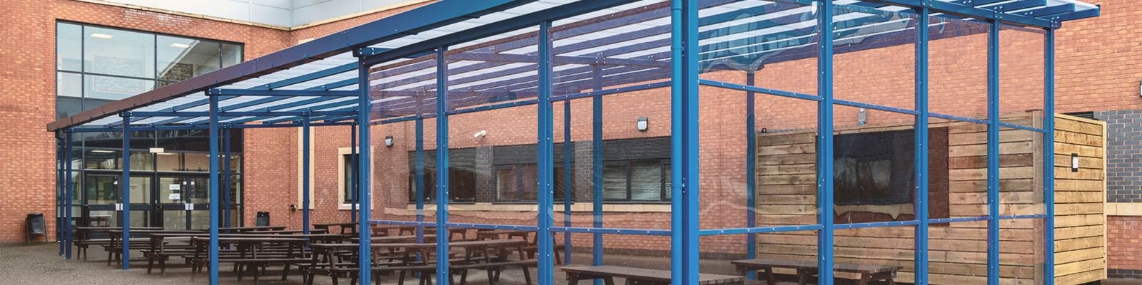 Canopy with sides at Avon Valley School