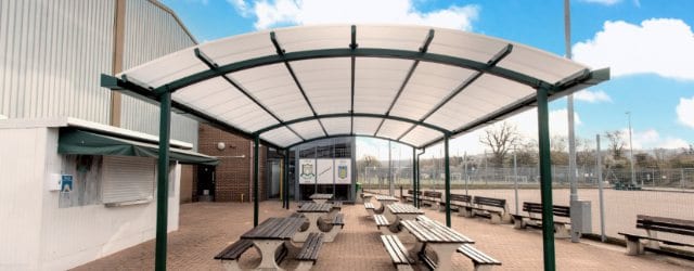 St Peter's High School Green Frame Canopy