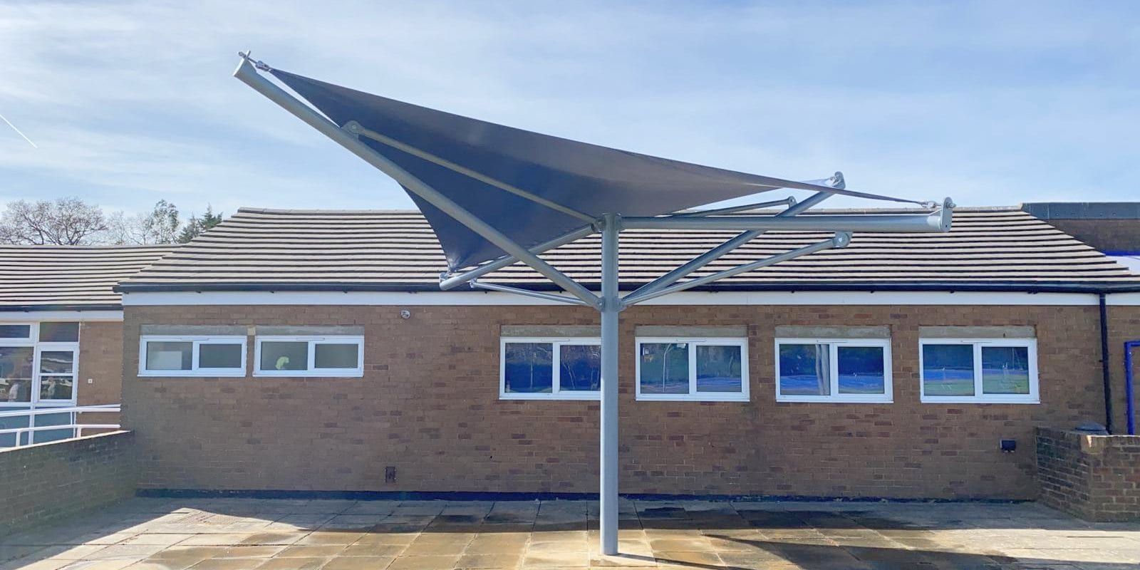 Fabric canopy we manufactured for Brushwood Junior School