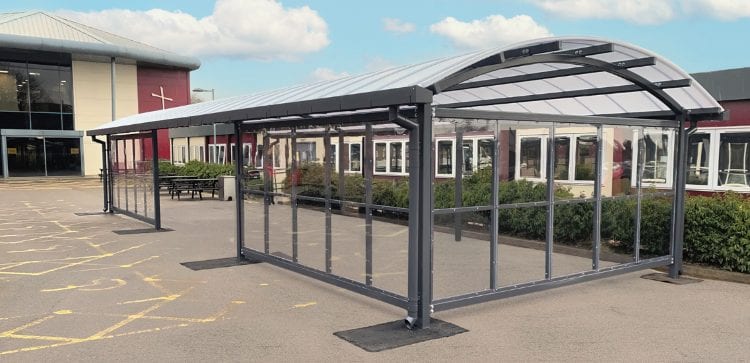 Outdoor shelter we made for Archbishop Holgates School