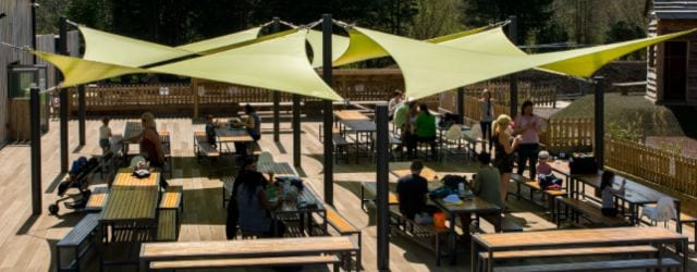 Shade sails we designed for The Chobham Adventure Farm