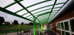 Ysgol Bro Alun Cantilever Canopy