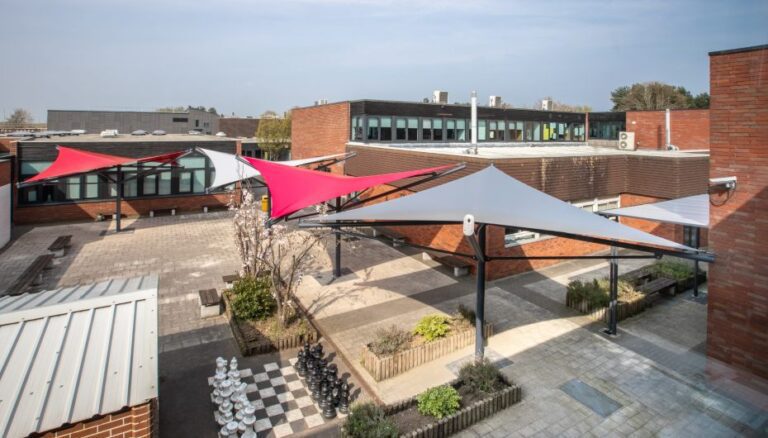 Alderlsey High School Fabric Canopies