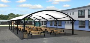 Fabric Curved Roof Canopy