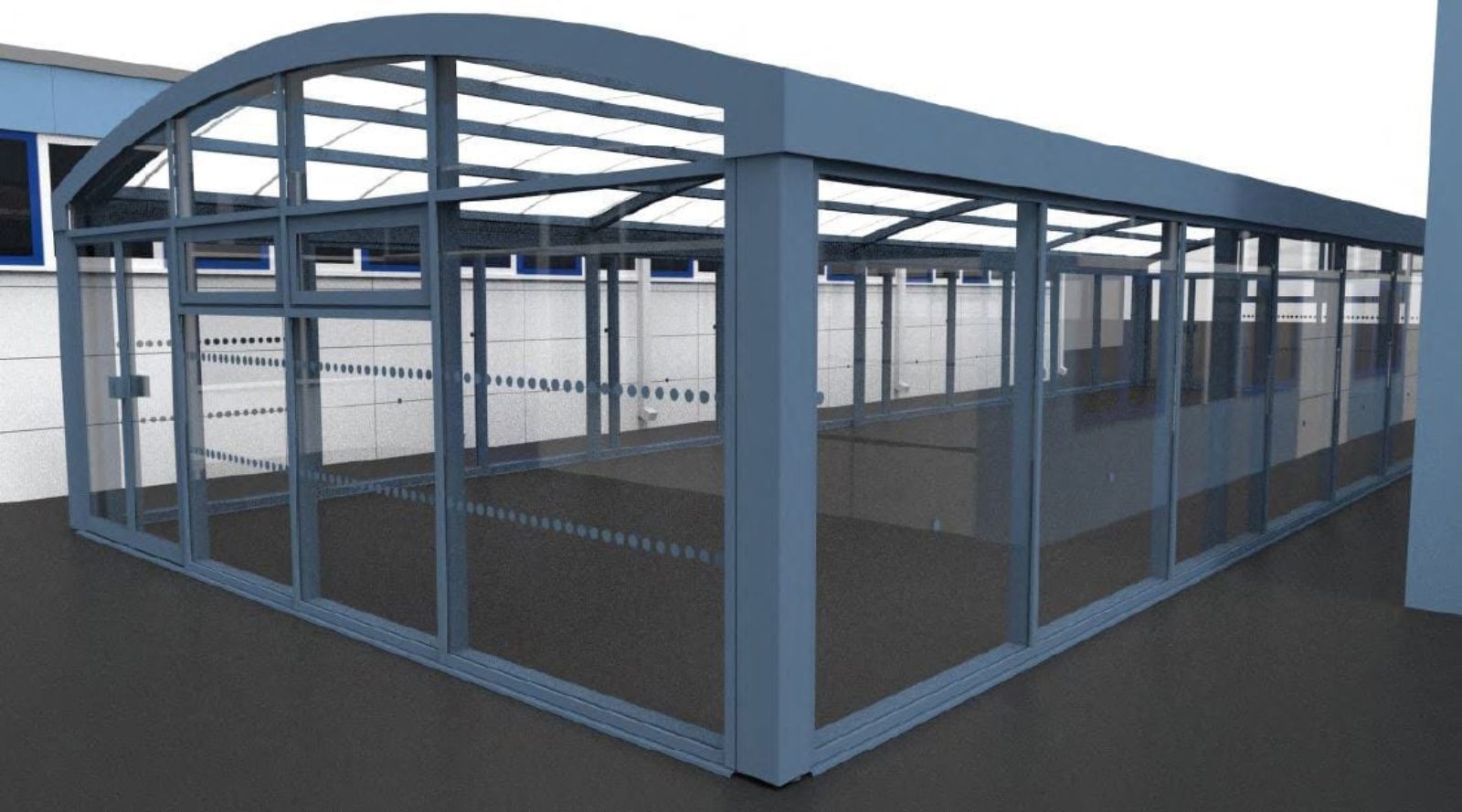 St Wilfrid's High School Enclosed Dining Shelter