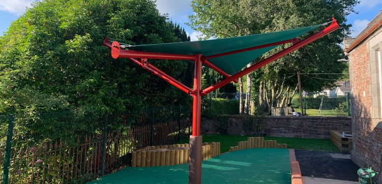 Fabric Playground Canopy at Canonbie Primary School