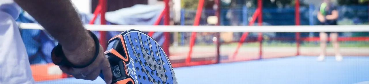 Man Playing Padel