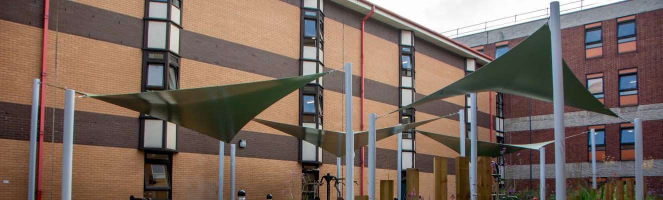 Rotherham General Hospital Fabric Canopies