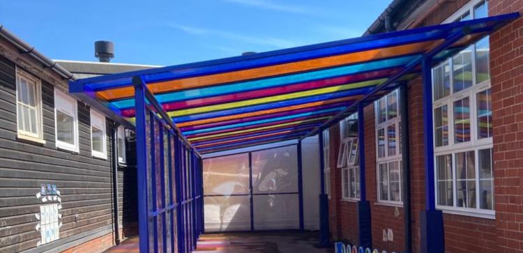 Sailsbury Primary School Colourful Canopy