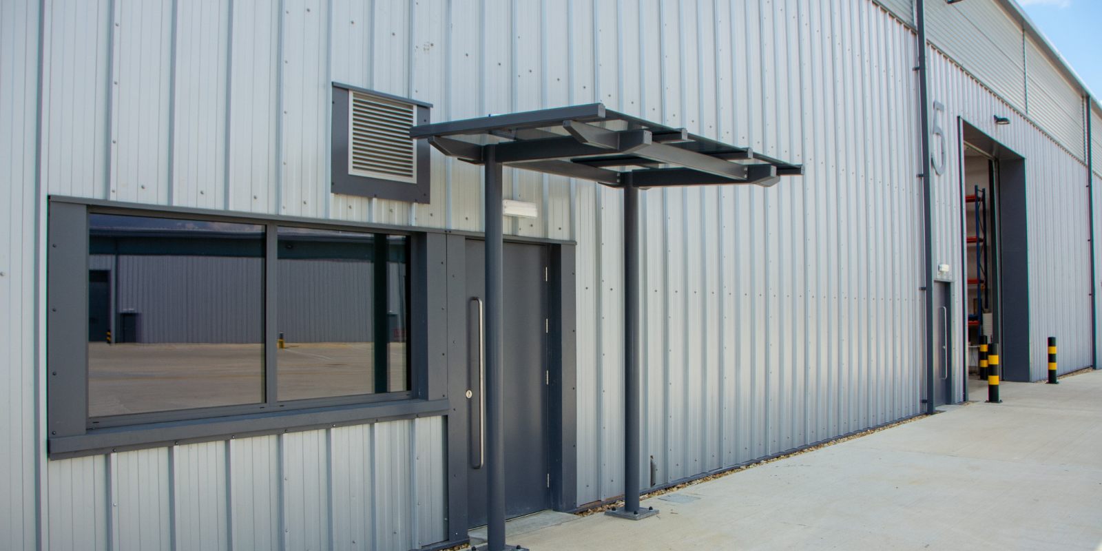 Entrance Canopy at Broadmead Road Business Park