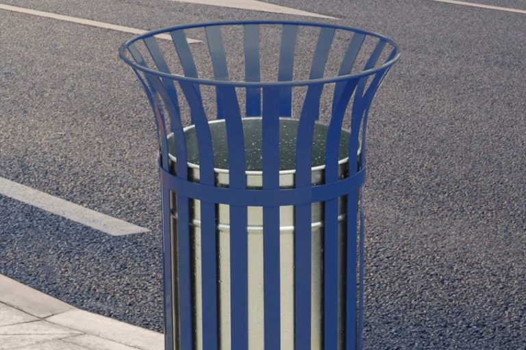 Steel Blue Bin