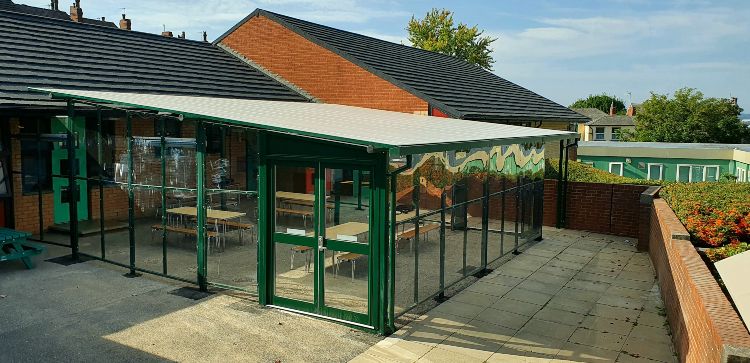 Enclosed Shelter at Greenmount Primary School