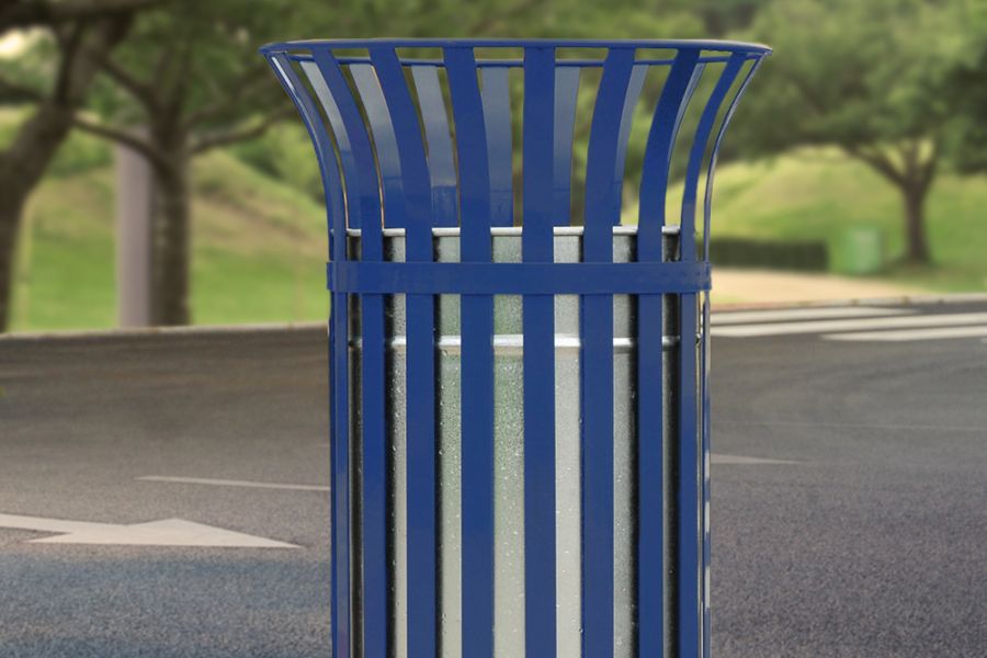 Steel Blue Bin