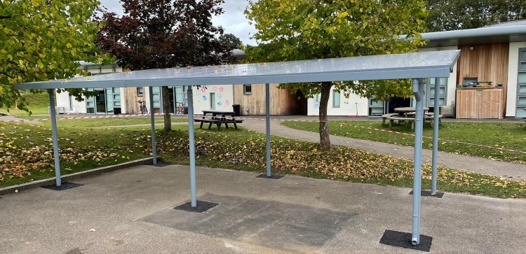 Straight Roof Canopy at St James The Great Academy