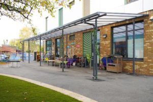Playground Canopies at Allen Edwards Primary School