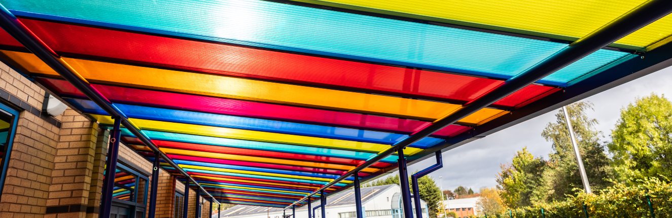 Ark Victoria Academy Colourful Canopy