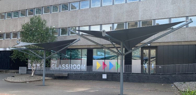 fabric roof canopies edinburgh napier university