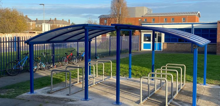 Cycle Shelter at Thames View Junior School