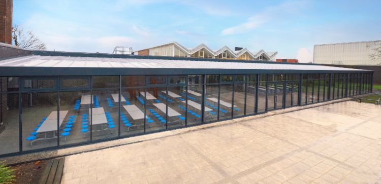 Bespoke Canopy at Wednesfield High Academy