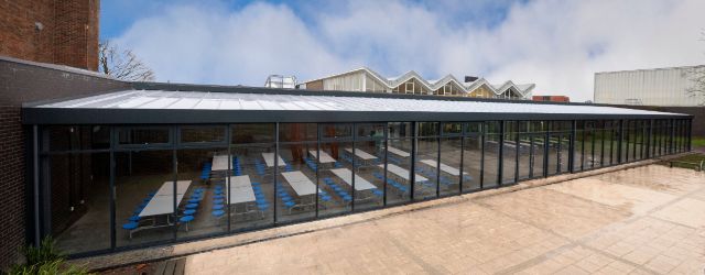 Canopy we designed for Wednesfield High Academy