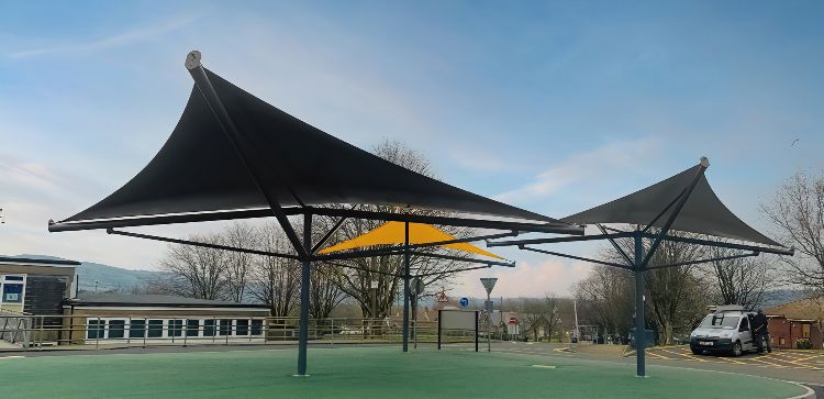 Fabric Shelters at St Cenydd Community School