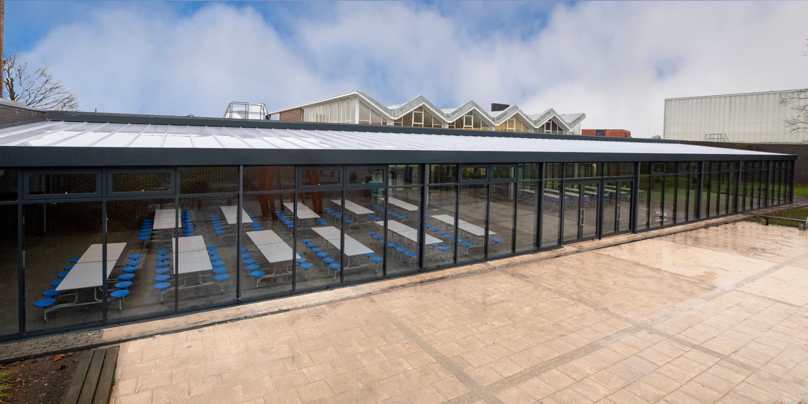 Outdoor Dining Canopy at Wednesfield High Academy