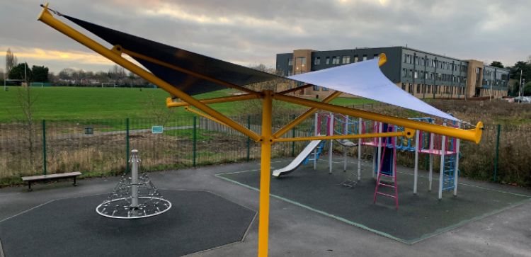 Playground Fabric Canopy at Willerby Parish Council Playpark