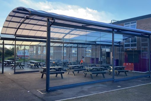 bespoke dining shelter sharples school