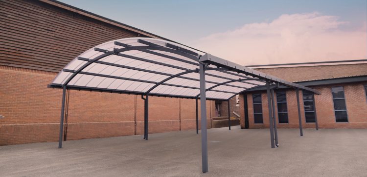 Dining Area Canopy at Lacon Childe School