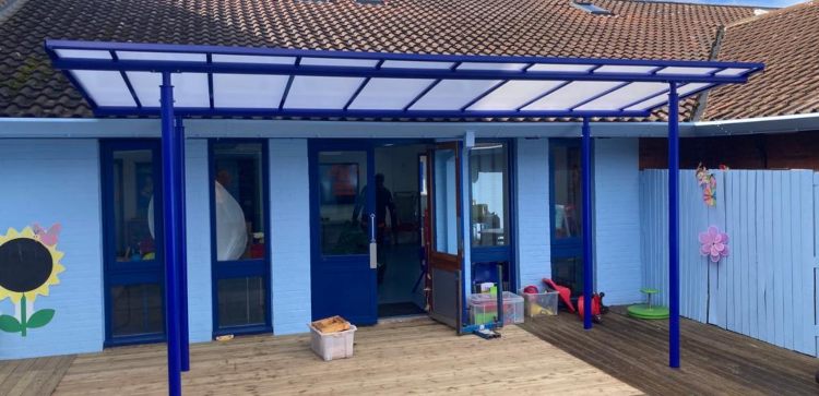 orchards academy playground canopy