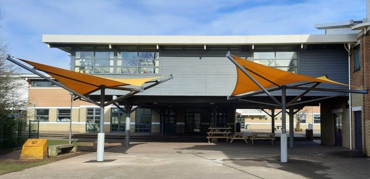 Whitley Academy in the West Midlands Adds Shade Sails