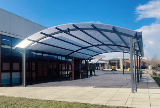 Springwell Community College in Derbyshire Adds Dining Canopy