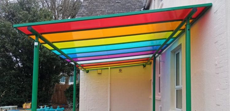 Coloured Polycarbonate Nursery Canopy