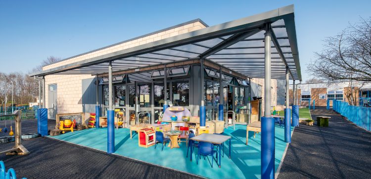 playground canopy barkers lane primary school