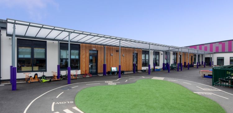 Outdoor School Canopy - Shelter - Harlescott primary school