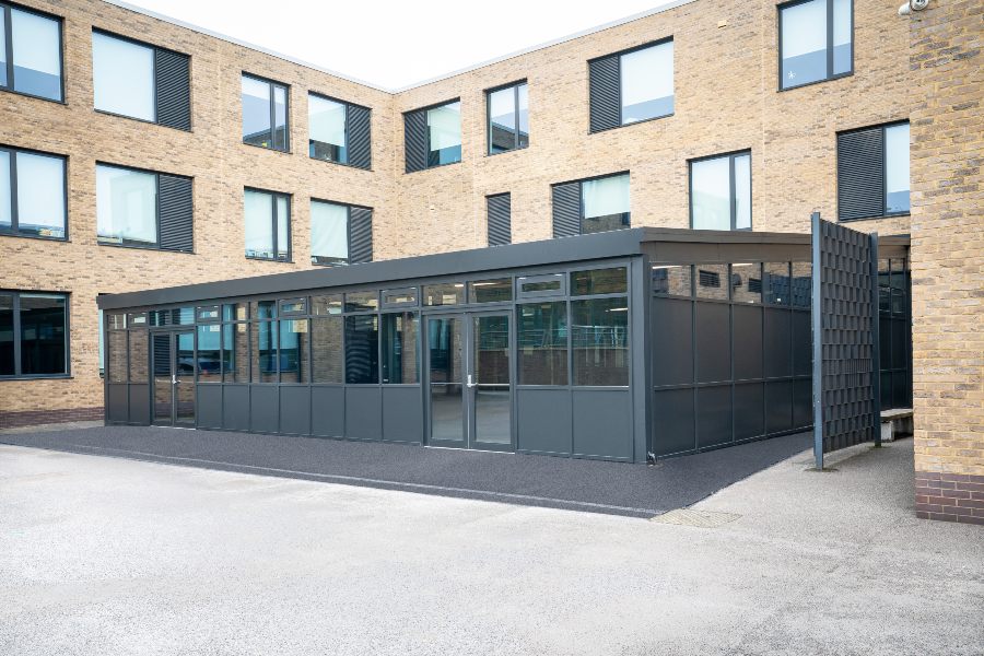 enclosed structures glossopdale school