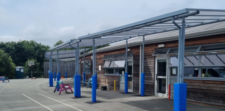 School Canopies and outdoor shelters.