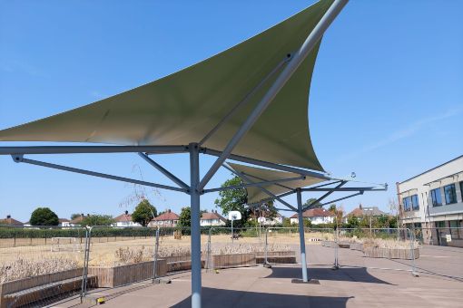 Fabric Canopies at Cleeve Park School