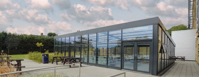 Glazed Dining Extension at Sydenham School