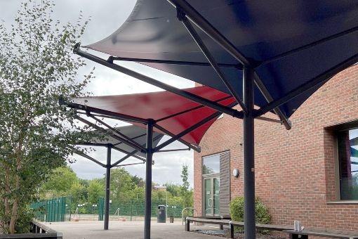 Fabric Canopies at Highfield School