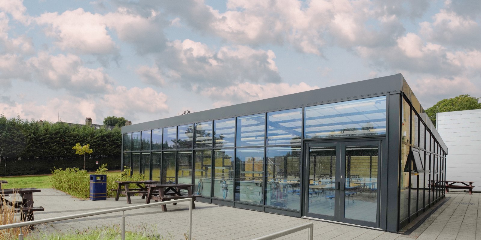 Glazed Dining Extension at Sydenham School