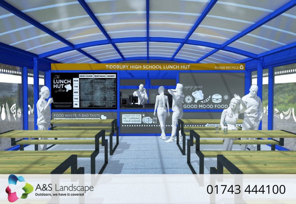 Enclosed School Dining Shelter Visual