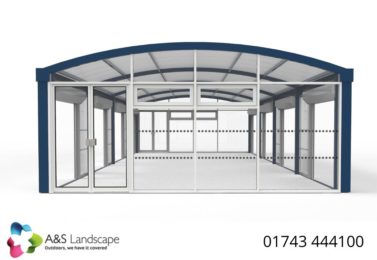 Enclosed School Dining Shelter Visual