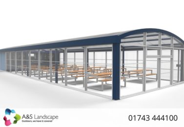 Enclosed School Dining Shelter Visual