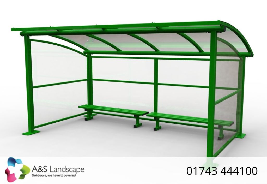 Green Curved Roof Canopy