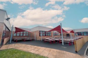 Ysgol Morgan Llwyd shade sails