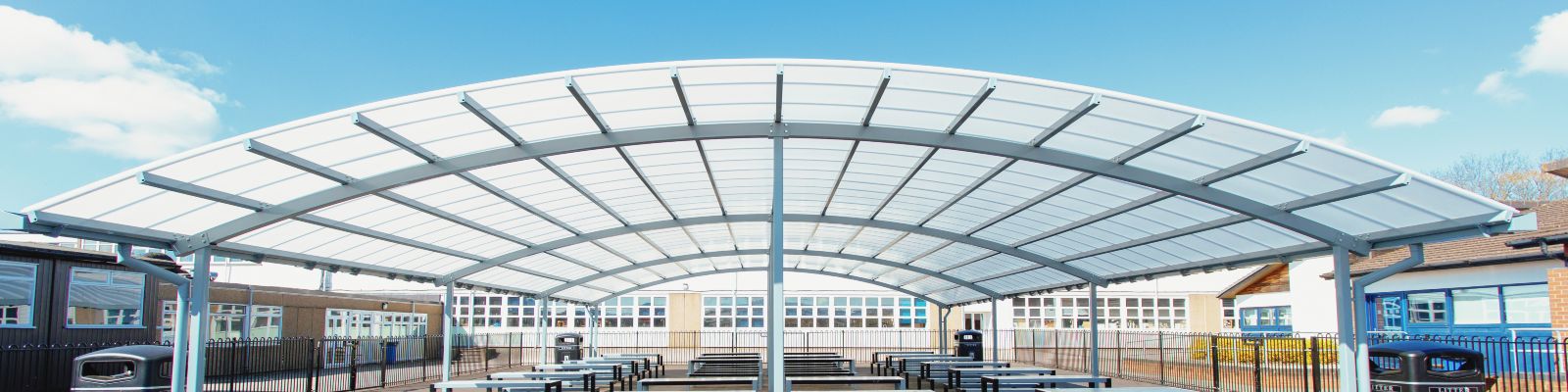 curved roof canopy