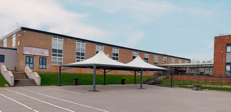 fabric shelter sharples high school